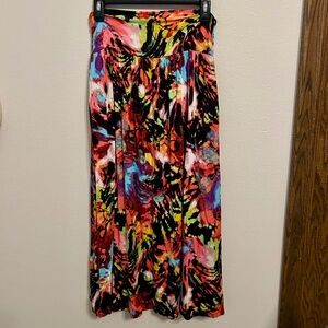 BXGMATAG Colorful Skirt, NEVER WORN, Ruched High Waist, Size Medium